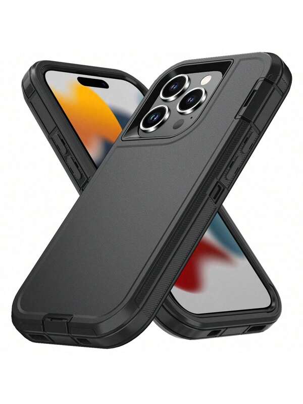 Multi-Layer Protective Compatible With IPhone Phone Case [Shock-Proof] [Drop-Proof] [Anti-Slip], 3-In-1 Heavy-Duty Protective Phone Case
