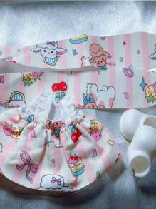 1 Set 17cm Doll Outfit Making Kit For Labubu - Multiple Adorable & Cool Styles (Clothes+Head Ornament+Shoes) /DIY Fashion Gift Set For Girls Kids & Friends/Cute Birthday Party Costumes, Stylish Easter Christmas Outfits (Doll Not Included) /Fun Music Festival & Summer Travel Role Play Accessories