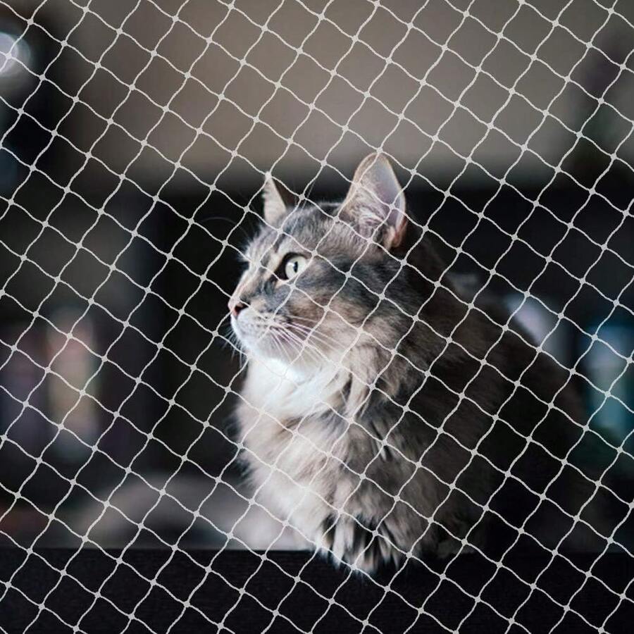 1pc Pet Window Balcony Net, Balcony Leak-Proof Net, Anti-Cat&Bird Escape Net, Cat Barrier Net For Balcony - Multicolor - View 1