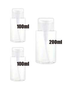 1个100/200毫升PETG乳液泵瓶，卸妆油和爽肤水分配瓶 - 無色 - 查看 12