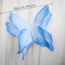 50cm Schmetterlings-Krepppapier, künstliche Schmetterlingsblumen, Großformat, Fotografie-Studiorequisiten, Hochzeitsdekoration, Heimparty, Gartendekoration, naturgetreue Schmetterlingsblumen