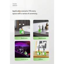 1 pieza Nuevo difusor de fragancia repelente de mosquitos, con aroma a hierba de limón, fragancia de larga duración para el hogar, dormitorio, baño, desodorante, ambientador, estilo y color aleatorios, varilla difusora de fragancia