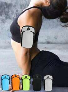 1 PIEZA Bolsa de brazo universal impermeable para teléfono móvil con cremallera de doble capa: La bolsa de brazo perfecta para deportes al aire libre para hombres y mujeres - Banda ajustable para correr, senderismo, ciclismo y talla grande! Almacena de forma segura tus teléfonos móviles, auriculares, pequeños cargadores.