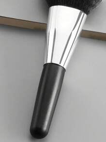 2 Pennelli trucco portatili a doppia testina - 1 Pennello per cipria + 1 Pennello per blush, strumenti di bellezza adatti per i viaggi