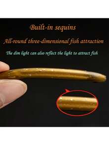 8PCS Simulation Loach Soft Bait -2.76 Inches PVC Material, Realistic Loach Bait - Suitable For Bass, Catfish, Trout Fishing | Durable PVC Material - Multicolor - View 6