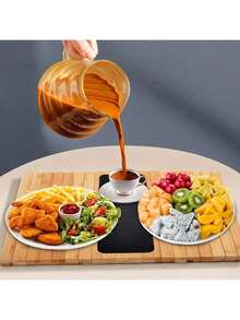 1 件木制扶手托盘，实木材质，扶手保护设计，可折叠杯架，适用于客厅沙发和电视托盘，女士收纳架，旅行必备品，返校宿舍收纳 - 彩色 - 查看 8