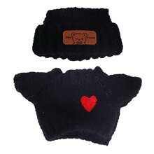 17厘米泰迪熊帽子+爱心毛衣，限量版超可爱娃娃可换装，浪漫情人节礼物，青少年娃娃派对用品（不含娃娃） - 彩色 - 查看 14