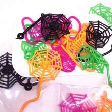 1/10/20 PCS Halloween Cobweb Sticky Hands Toys, Stretchy Goodie Bag Stuffers Toys For Halloween Party Favor Supplies, Spider Web Sticky For Adults And Teens Classroom Prizes