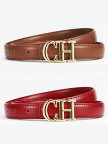 Bộ 3 thắt lưng nữ, khóa chữ chất lượng cao, thời trang đa năng, phù hợp với quần jeans và quần tây, thích hợp cho mùa hè, mùa thu, lễ Halloween và các dịp khác. - Nhiều màu - Xem 17