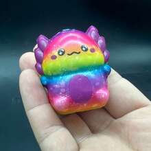 5PCS/10PCS/15PCS Mini Axolotl Squishy Toys Colorful Salamander Easter Party Favors Gifts Cute Squishies PU Toys Finger Squeezing Fidget Sensory Toys,Easter,Axolotl,Mini Toys