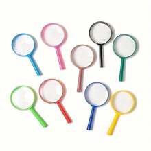 1/3/6 Color Magnifying Glasses, Handheld Plastic Magnifying Glasses, Non Electric Magnifying Glasses, Very Suitable For Science Classrooms And Outdoor Observation, With Transparent Lenses, Battery Free Design, Reading Magnifying Glasses - Multicolor - View 8