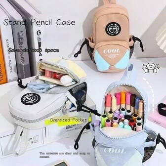 New Style Handbag, Pen Pouch, Hat Design Sophisticated High-Quality Korean Fashion, Large Capacity Creative Stationery Bag,Pencil Case,Pencil Pouch,School Bag, School Supplies,Back To School