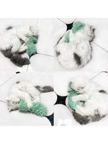 Kattenknuffelkussen met kattenkruid, lang pluchen kussen met kattenkruid erin, kattenkussen, speelgoed voor katten - Bekijken 3
