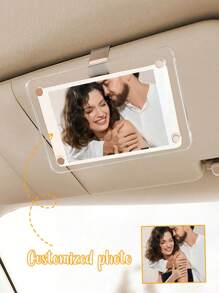 1/5/10 Stk. personalisierte individualisierte 2D Acryl Auto Sonnenblende Clip, individualisierter Foto Auto Sonnenblende Clip, individualisierte Auto Dekoration, individualisierte Auto Make-up Spiegel Dekoration, personalisierte Autofotos, individuell gestaltetes Geburtstaggeschenk, Weihnachtsgeschenk, Valentinstag Geschenk, Jahrestag Geschenk, Paargeschenk, Muttertag Geschenk, Vatertag Geschenk, Haustier Gedenk Geschenk, Neujahrgeschenk, geeignet für Fahrer, Freund/innen, Eltern
