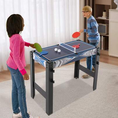 5-In-1 Multi Game Table: Billiards, Hockey, Table Tennis, Basketball & Shooting - Perfect For Family Fun And Entertainment