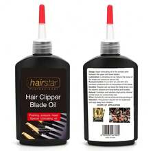Hairstar Aceite Lubricante Para Máquina Cortadora 120ml aceite lubricante Hairstar para máquina cortadora cabello motor limpieza profesional barbería cuidado mantenimiento 120 ml presentación resistente - Negro - Ver 1