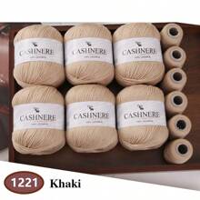 6 Stück weiches & warmes Garn für DIY Häkelmützen und -schals, 300g + 120g Gesamtgewicht
