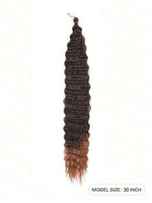 Deep Curly Hair Extensions Ocean Wave Crochet Hair Extensions Deep Wave Crochet Hair Extensions 1Pack 30Inch Synthetic Twist Ripple Curly Braiding Hair For Women