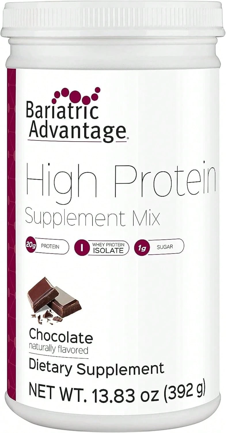 Bariatric Advantage High Protein Supplement Mix - Bariatric Protein Powder - 20 G Protein - For Pre- & Post-Bariatric Surgery Patients - With Iron, Calcium & More - 14 Servings - Vanilla