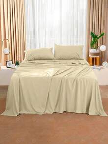 Premium Percal Flex Fitted Sheet - LC - Palha - 查看 4