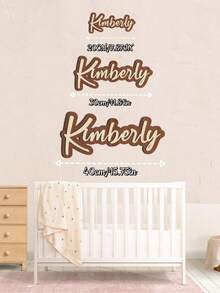 Customized Wooden Name Plaque | Bohemian Style Name Plate | Girls Name Plate | Baby Crib Name Plate | Baby Shower Gift | Multi-Layer Name Plate | Large Wooden Name Plate,Graphic Print - Multicolor - View 4