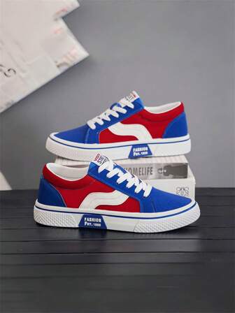 Zapatos de lona talla grande 2025 Nuevos zapatos de skate transpirables y de moda, zapatos deportivos casuales Ins, zapatos de lona con suela gruesa antideslizante para estudiantes, talla 39-46