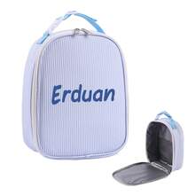 1 件个性化大容量午餐盒袋，定制名字午餐手提袋，个性化保温午餐盒袋，手提铝箔冰袋，午餐袋，野餐收纳袋，适合户外旅行