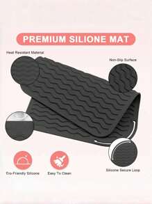 Large Heat Resistant Silicone Mat Sleeve Pad ,Hot Styling Tool Mat, For Hair Straightener Curling Irons Styling Tools, Titanium Ceramic Flat Iron Mat Travel Anti Scald And Heat Resistant Pad,Portable Travel Silicone Hair Straightener Mat And Hair Styling Tools,Silicone Hair Mat,Silicone Heat Resistant Pad,Cable Organizer,Summer Travel Essentials 2025, Holiday Gift Guide, Camping Trip