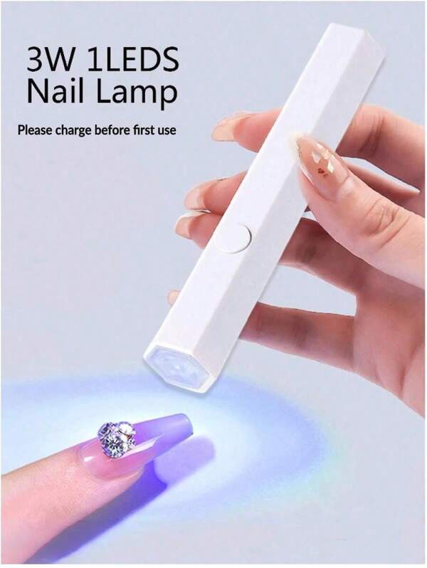 UV LED Nail Lamp Handheld U V Light For Nails, 1pc 3W Lamp Beads Nail Dryer Professional Nail Drying Lamp Gel X Lamp For Gel Nails Flash Cure Lamp For Gel Nails LED Nail Lamp Portable Mini Nail Dryer Gel Polish Nail Glue Gel USB Flashlight Home DIY Manicure Nail Art Tools Best Gift For Girls (Pink)