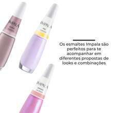 Kit 3 Esmaltes Tons Nude Lilas Rosa Hipoalergênico Perolado