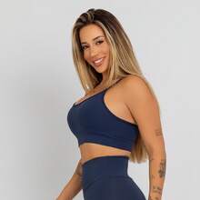 Top Básico Marinho Premium em Poliamida TP227