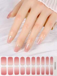 20/40 Fait référence à la bande d'ongles en gel semi-durcissant de couleur dégradée, autocollant en gel d'ongles durcissant aux UV, convient pour les UV, facile à utiliser et à retirer