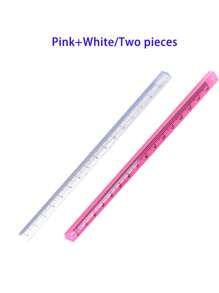 15cm Transparent Plastic Triangle Ruler, Student Stationery Supplies Triangle Scale Ruler, Available In Multiple Colors,School Supplies,Back To School