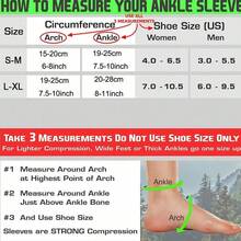 1 Pair Sport Compression Socks, 20-30 MmHg Foot Compression Sleeves For Ankle/Heel Support, Increase Blood Circulation - Beige - View 5