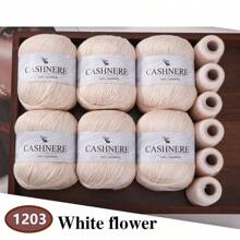 6 Stück weiches & warmes Garn für DIY Häkelmützen und -schals, 300g + 120g Gesamtgewicht