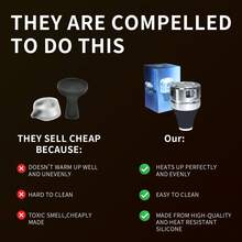 7.8厘米不锈钢水烟碗/水烟壶 – 耐用金属水烟头，适合旅行和居家使用 - 均碼 - 查看 5