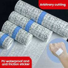 1 rollo/5m de cinta adhesiva transparente impermeable, apósito transparente impermeable, vendaje impermeable post-cirugía, protección para la ducha, cinta impermeable para tatuajes y natación. Etiqueta impermeable de membrana de PU para nadar, aguas termales, partes íntimas, curas y ducha. Longitud personalizable. - Multicolor - Ver 6