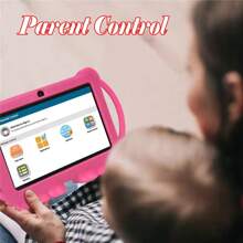 Tableta para niños, tableta de 7 pulgadas con 16GB de ROM, 1GB de RAM, WiFi de 2.4G, pantalla con protección ocular, controles parentales, aplicaciones y juegos educativos, tableta educativa, cámara dual, funda a prueba de golpes, interacción divertida, enriquecimiento cultural, regalo para niños, regalo de vacaciones, regalo de cumpleaños, regalo de Año Nuevo, regalo del Día del Niño