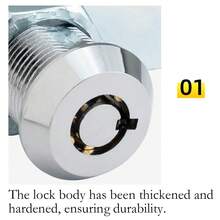 Mechanical Latch Lock For File Cabinet Doors, Emergency Lock For Communication Cabinets, Password Cabinet Lock With Plum Blossom Lock Core, Durable And Anti-Corrosion - Multicolor - View 5