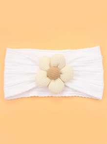 3 قطع شريط رأس زهرة للأطفال البنات، شرائط رأس من النايلون ناعمة لأطفال الرضع والأطفال الصغار، اكسسوارات شعر للأطفال الرضع والأطفال الصغار (بيج، زهري، طني) 3 قطع في المجموعة الواحدة