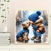 Local Delivery- 5D Diamond Painting Kits For Adults-Animal Dog Diamond Art Kits,DIY Full Round Drill Gem Art Crafts For Adults,Home Wall Decor 11.8x11.8inch - XJ097 - 查看 4