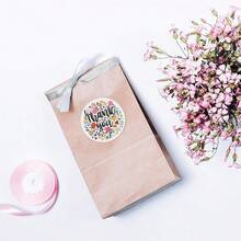 500pcs - Flower Pattern Gratitude Gift Sticker Random Shipment - Multicolor - View 4