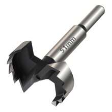 1 件装 6 毫米-100 毫米 Forstner 木工工具孔锯铰链钻孔钻头圆柄高碳钢铣刀