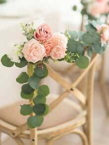 25PCS Dahlia Artificial Flowers Flowers 2.5" Faux Fake Flowers With Stem For DIY Wedding Decor Centerpieces Arrangements Bouquets Bridal Shower Home Decorations - 粉色 - 查看 3