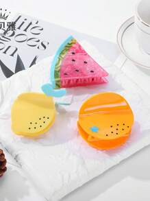 1pc Premium Unique Acetate Fruit Clip Shark-Shaped Hair Clip, Lightweight & Elegant, Suitable For Any Occasion