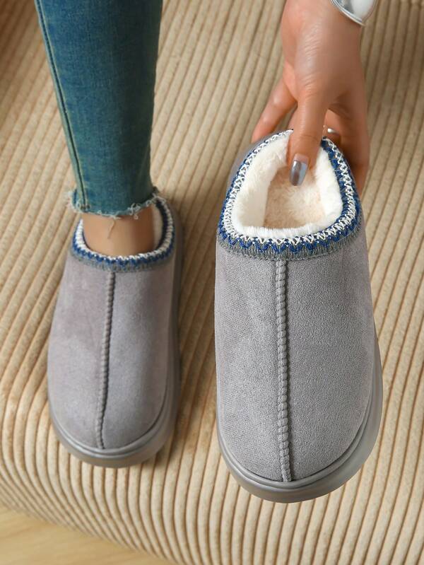 New Solid Color Lightweight EVA Memory Foam Unisex Indoor Slippers, Suitable For Autumn/Winter
