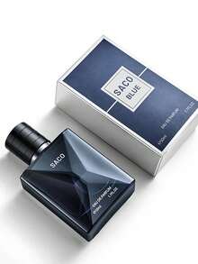 1pc Blue Intense Men's Cologne - Long-Lasting Aquatic Fragrance With Lemon, Mint And Jasmine, Alcohol-Free And Talc-Free, Suitable For Dates, Everyday Wear And Gifting, 1.69 Fl Oz Per Bottle