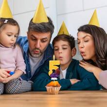 1pc Birthday Decorations Basketball Glitter Purple Gold Patchwork Sequin Basketball, 24 Number Basketball Star Fan Gift, Creative Handmade DIY Digit Birthday Candle With Holder For Cake