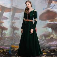 Brave Legend Cosplay Costume Melinda Princess Dress Cosplay Costume Halloween Cosplay Dress Queen Costume - Green - View 5