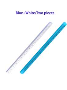 15cm Transparent Plastic Triangle Ruler, Student Stationery Supplies Triangle Scale Ruler, Available In Multiple Colors,School Supplies,Back To School